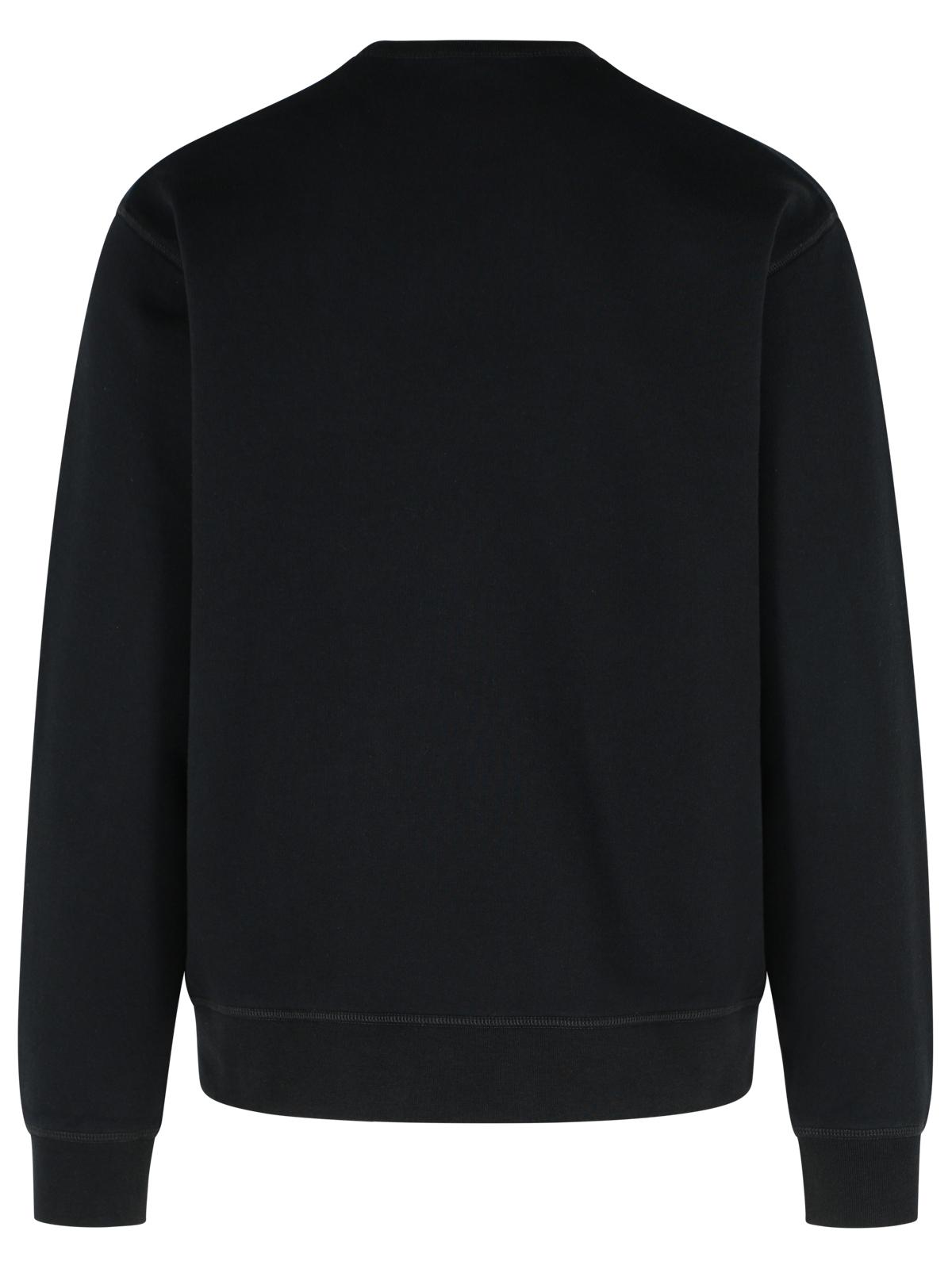 Dsquared2 Black Cotton Sweatshirt Men DSQUARED2