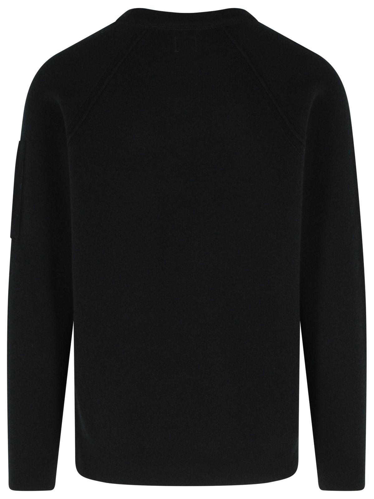 C.P. Company 'Grs' Black Wool Blend Sweatshirt Men C.P. COMPANY