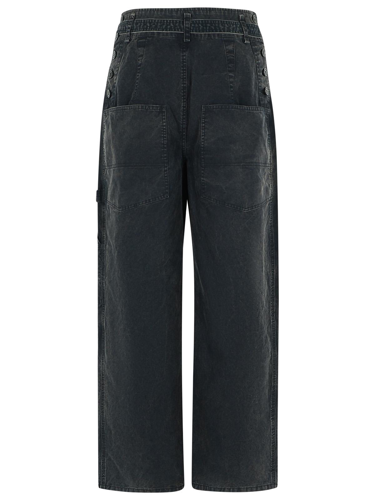 Isabel Marant Etoile Washed Black Cotton Trousers Women ISABEL MARANT ETOILE