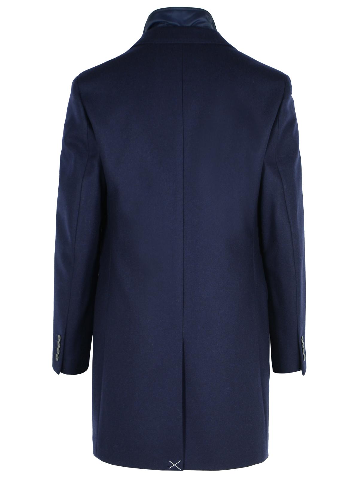 Fay Blue Wool Blend Coat Men FAY