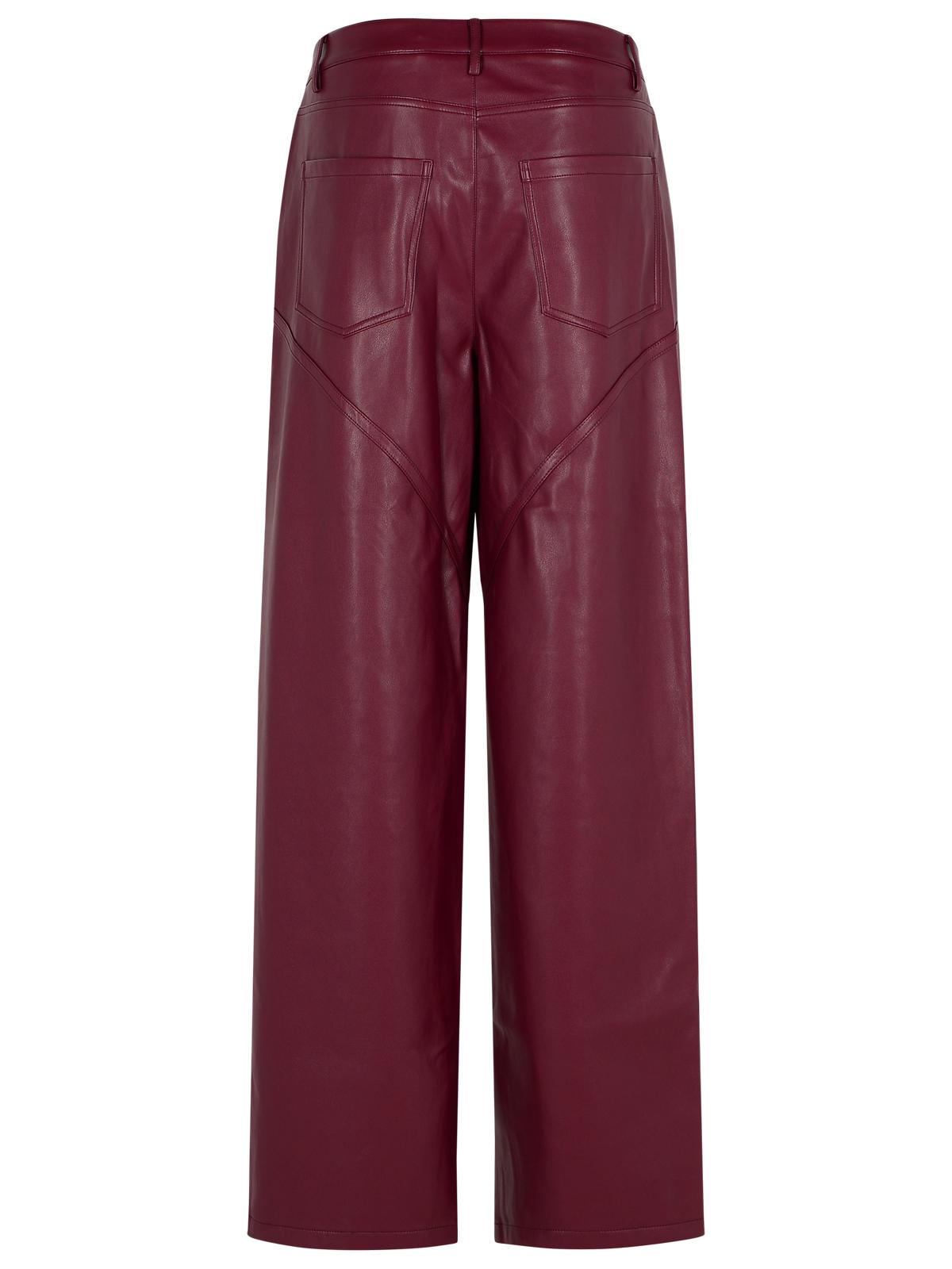 Rotate Burgundy Polyester Pants Women ROTATE