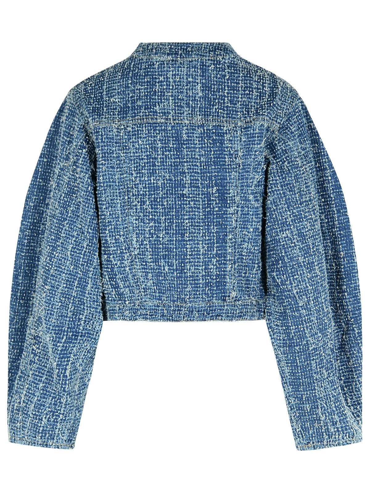 Rotate Blue Cotton Short Jacket Women ROTATE