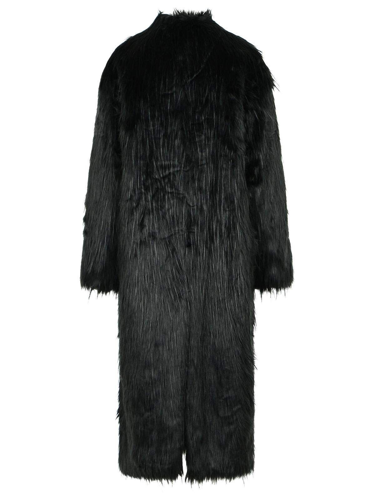 Stand Studio 'Carolina' Black Faux Fur Coat Women STAND STUDIO