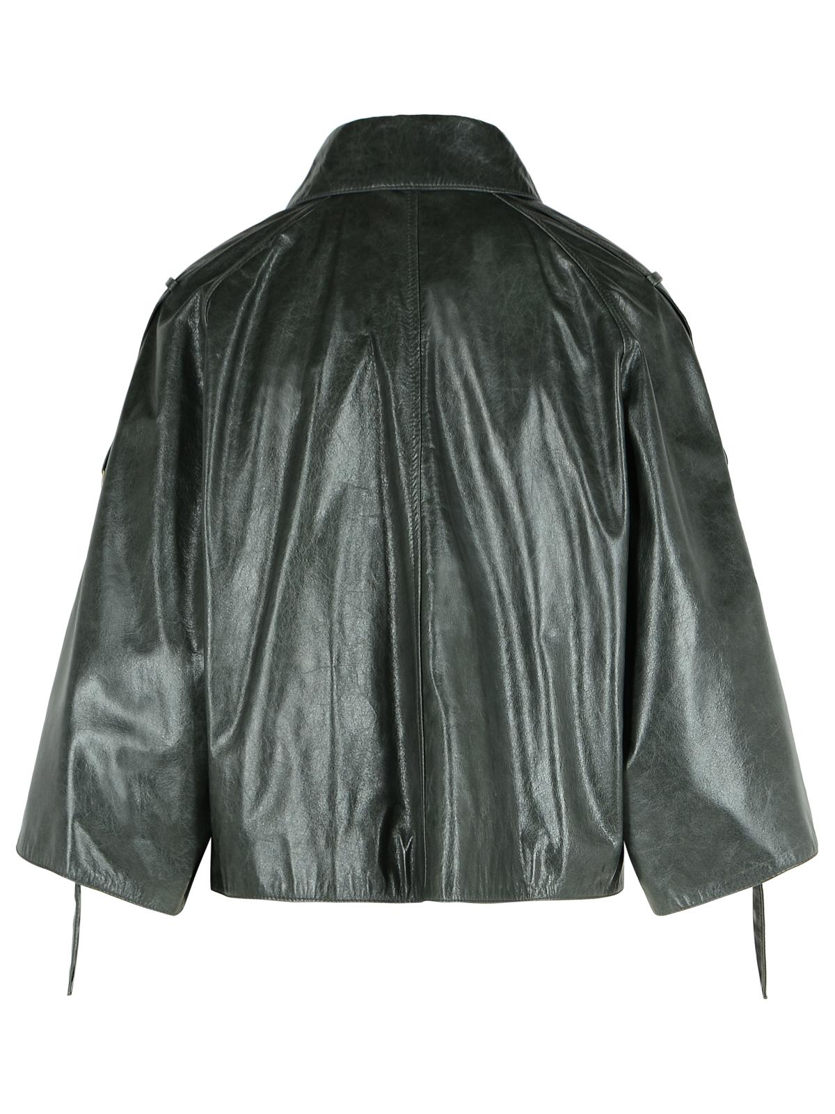 Max Mara 'Tenace' Grey Leather Jacket Women MAX MARA