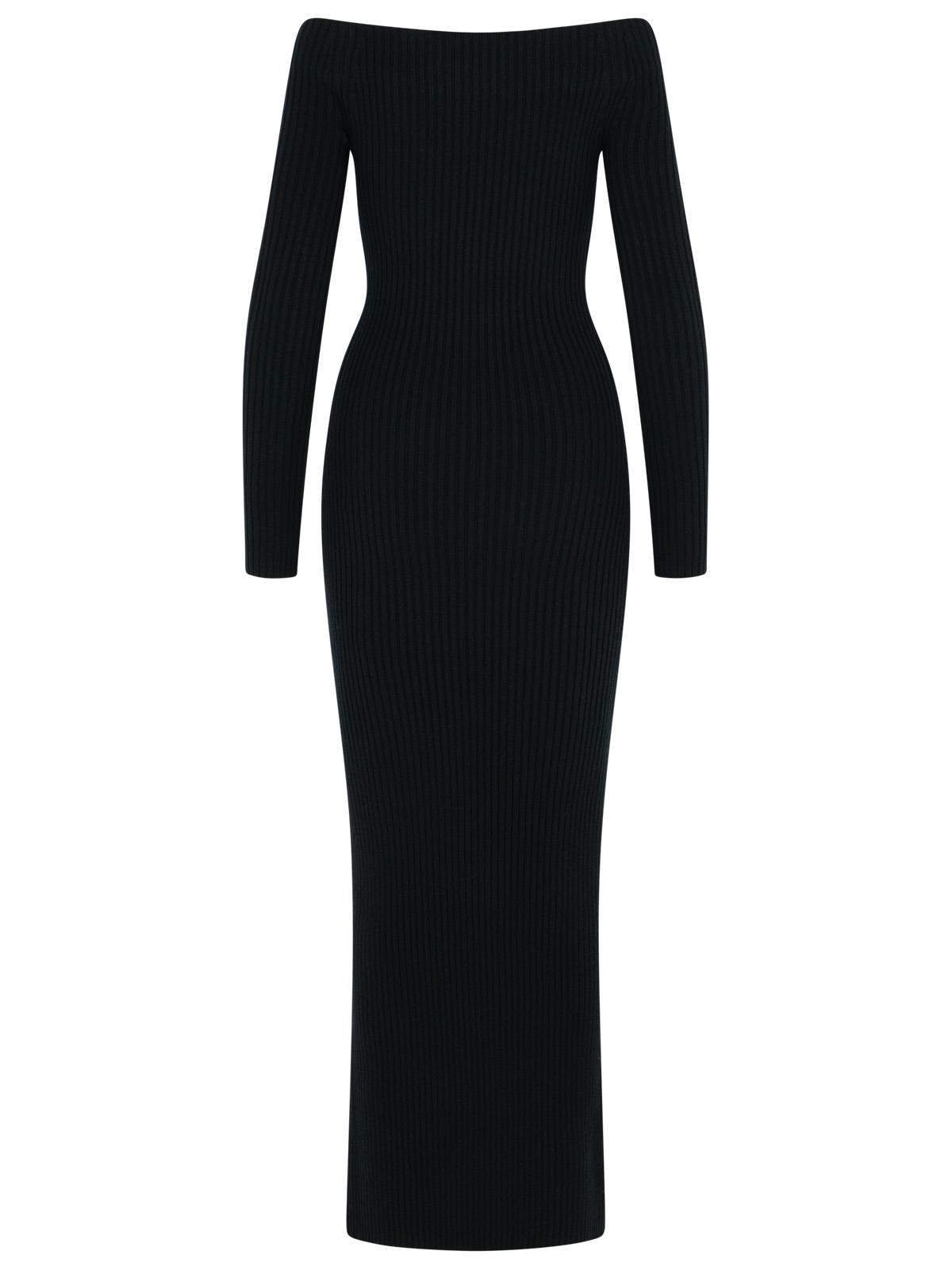 Max Mara 'Arnes 1234' Sheath Dress In Black Wool And Cachemire Women MAX MARA