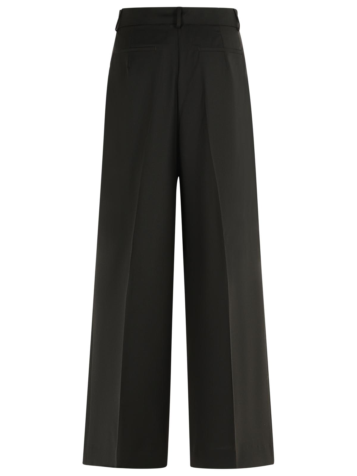 Sportmax 'Vela' Dark Brown Virgin Wool Pants Women SPORTMAX