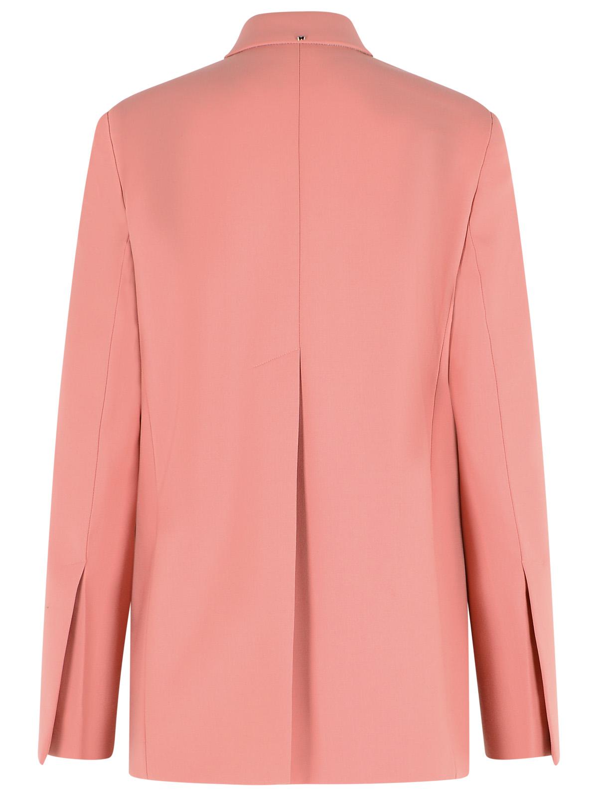 Sportmax 'Esule' Straight Blazer In Antique Pink Virgin Wool Women