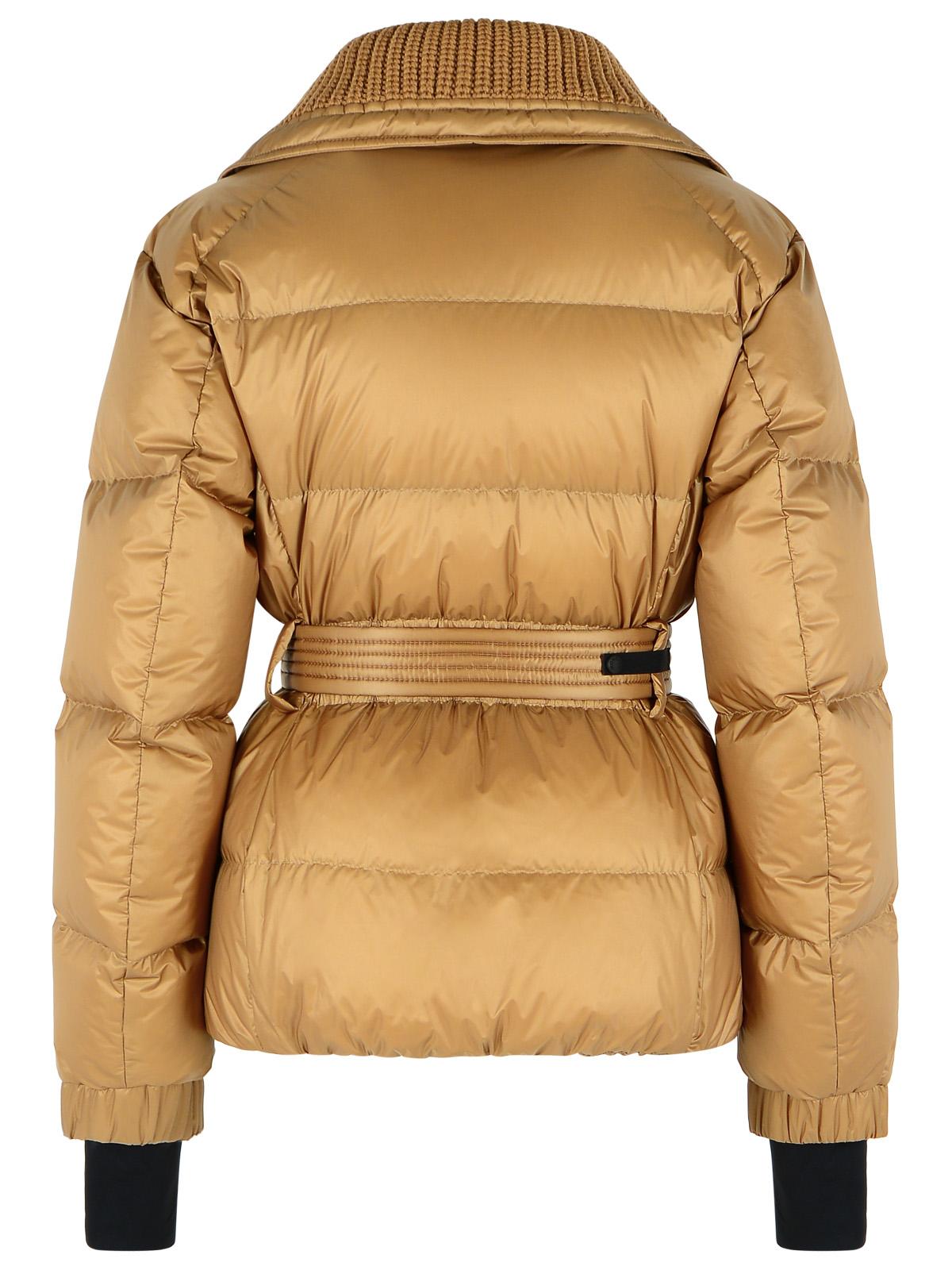 Moncler Grenoble Padded 'Bataillouse' Ski Jacket With Camel Beige Polyamide Belt Women MONCLER GRENOBLE