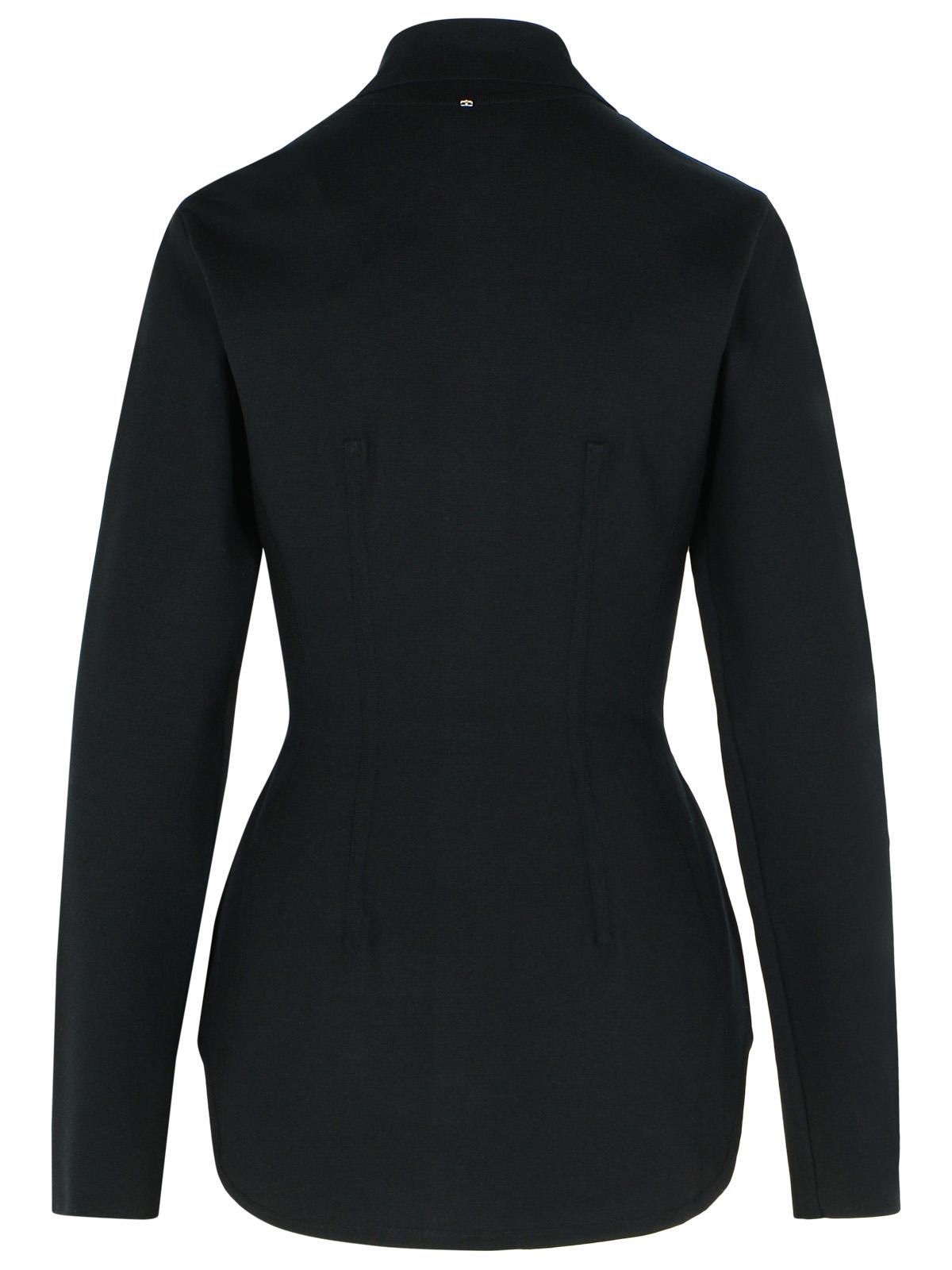 Sportmax 'Baffo' Black Viscose Knit Shirt Women SPORTMAX