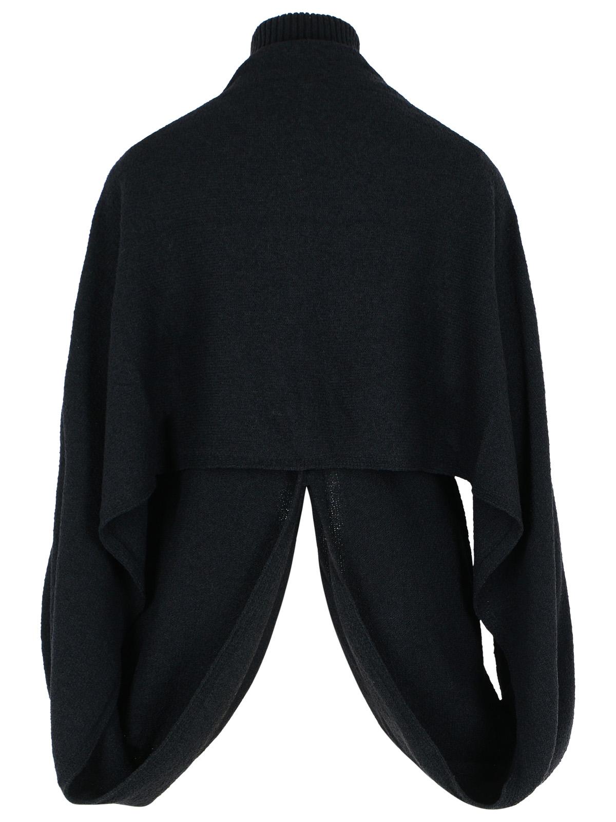 Sportmax 'Adepto' Black Virgin Wool Blend High Neck Sweater Women SPORTMAX