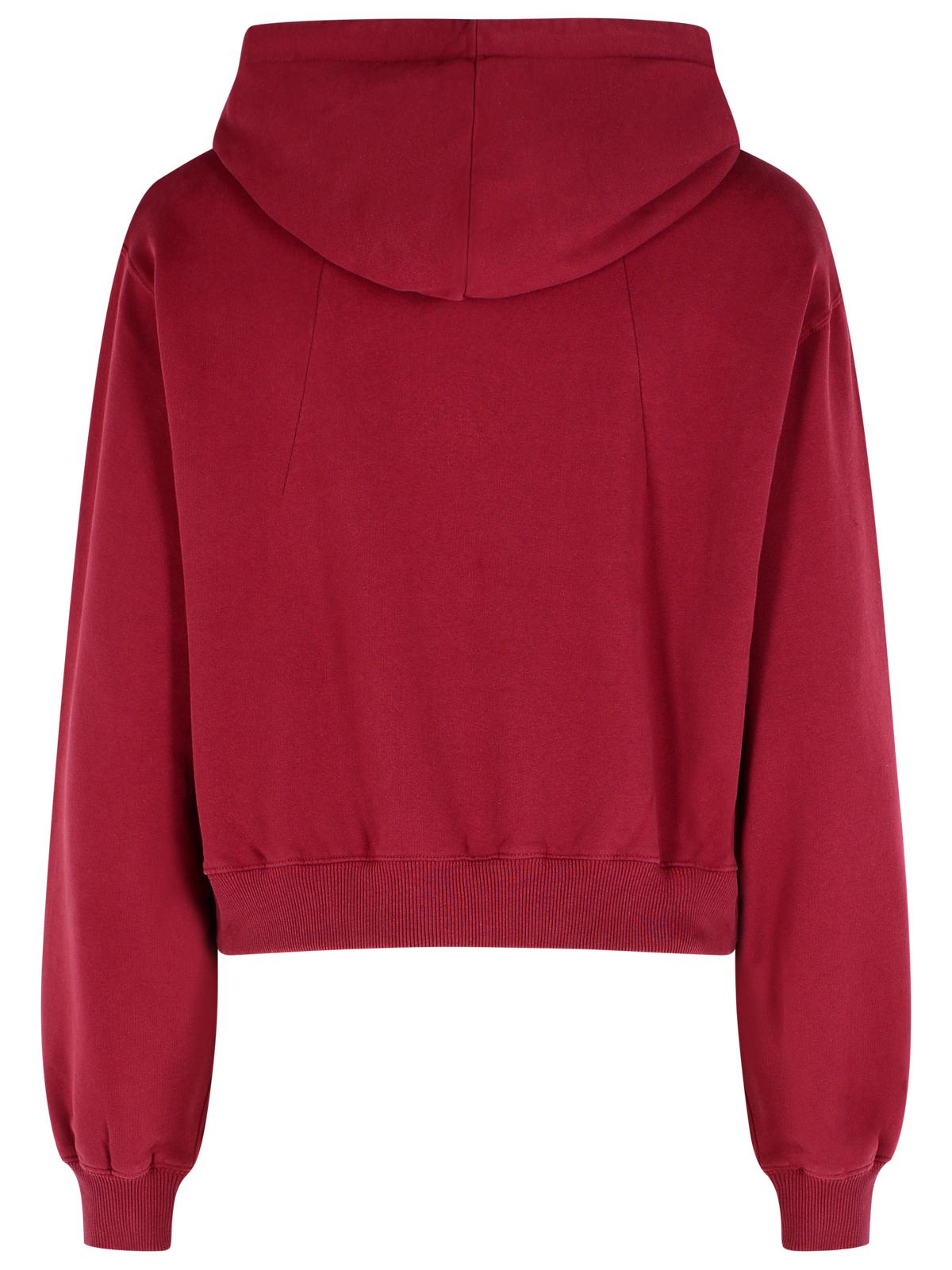 Rotate Burgundy Cotton Sweatshirt Women ROTATE