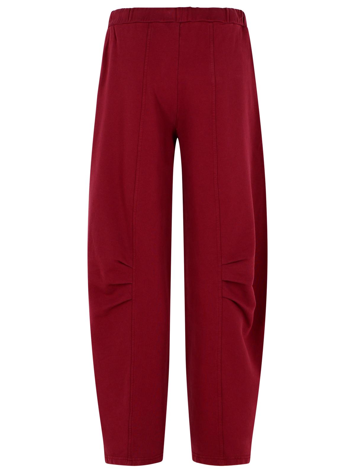 Rotate Pantalo In Burgundy Cotton Women ROTATE