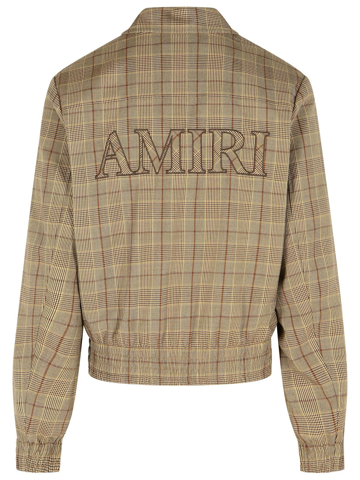 Amiri Beige Virgin Wool Blend Jacket Men AMIRI