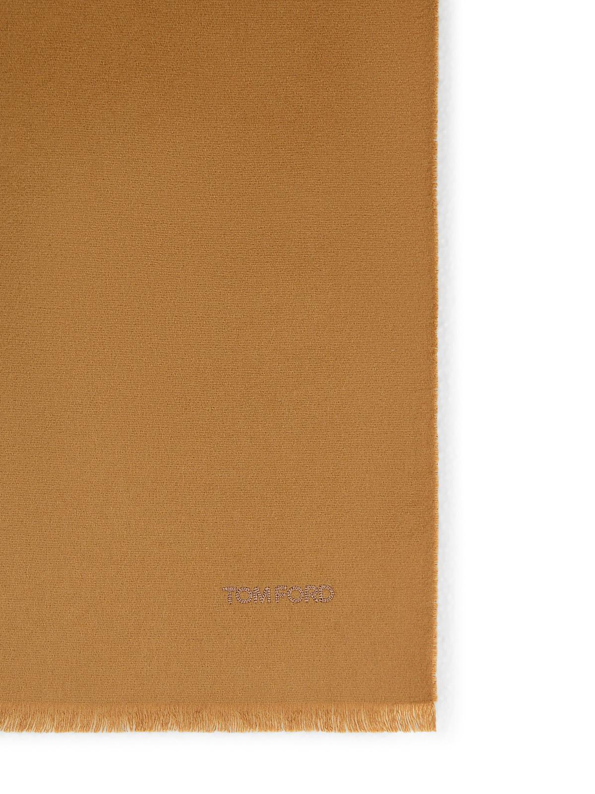 Tom Ford Brown Cashmere Scarf Men