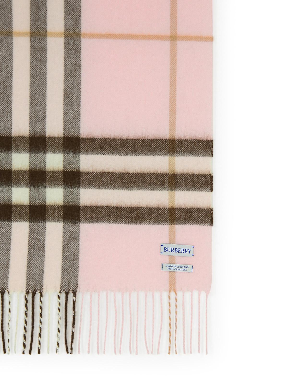 Burberry Pink Cashmere Scarf Women