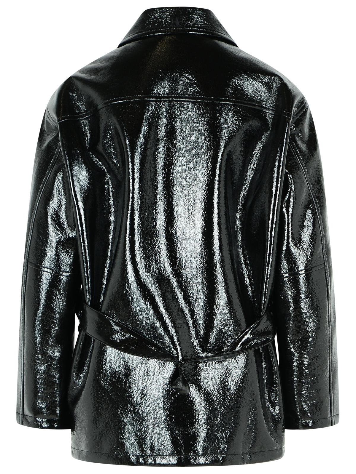 Courreges 'Vinyl' Black Cotton Blend Jacket Women COURREGES
