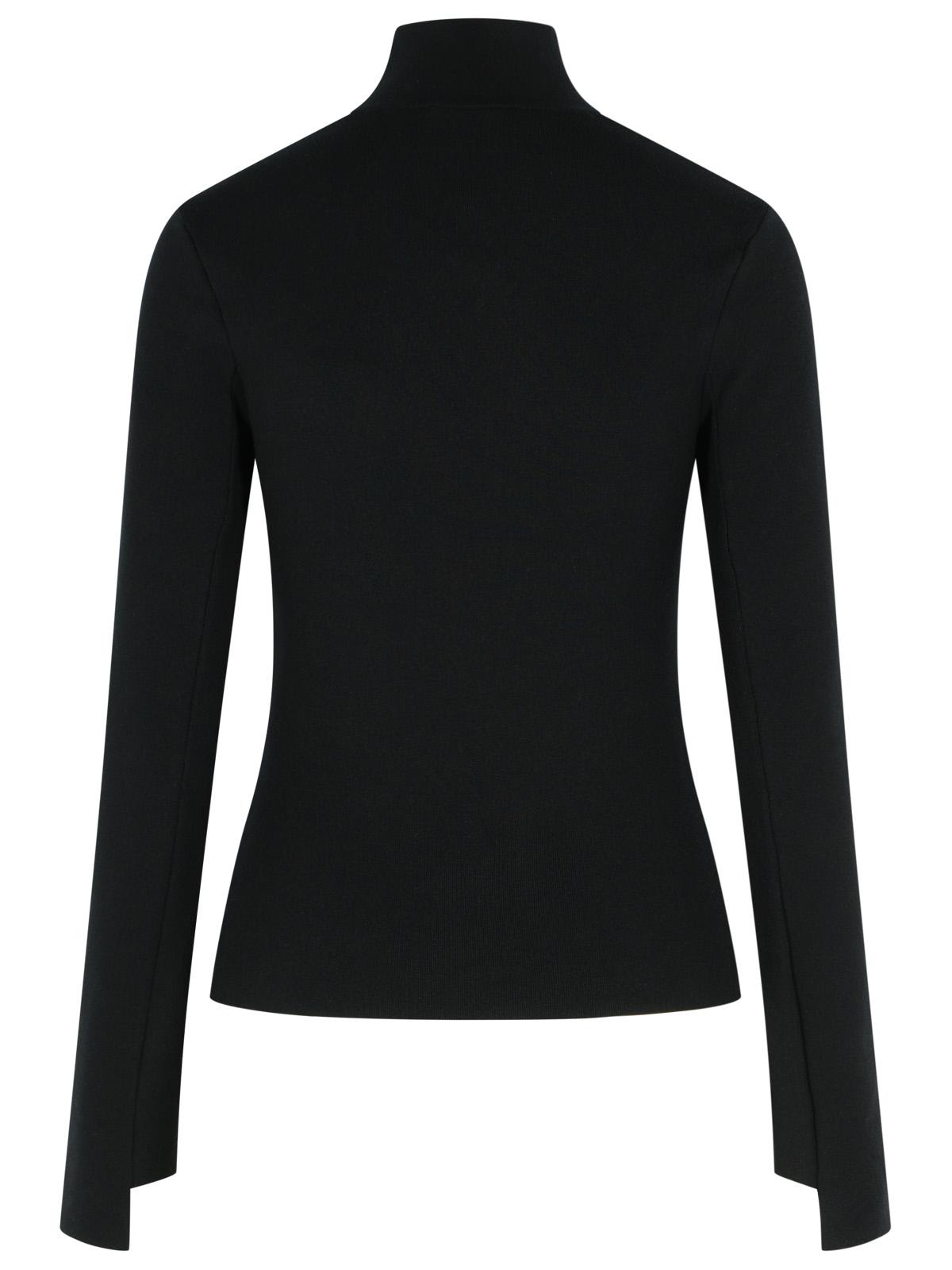 Courreges Turtleneck Sweater In Black Viscose Blend Women COURREGES