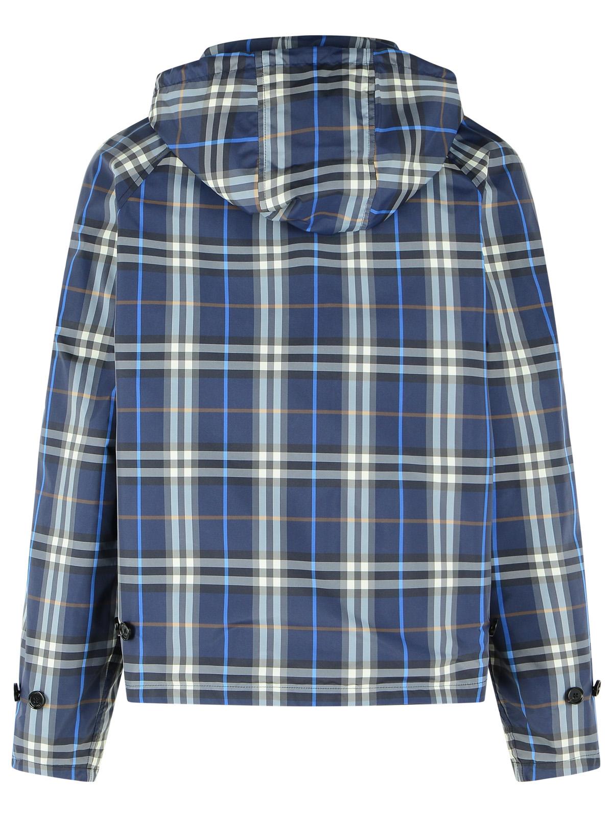 Burberry Dark Blue Cotton Reversible Jacket Men BURBERRY