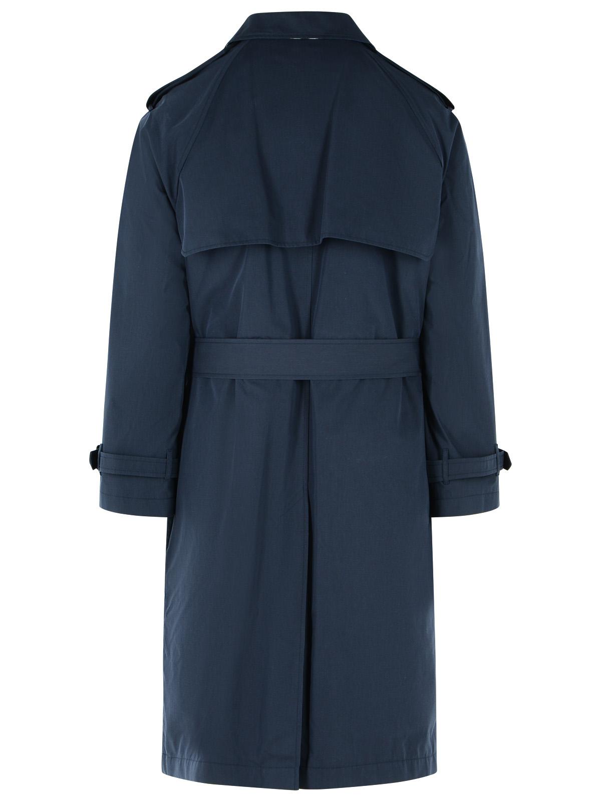 Burberry 'Highbury' Navy Polyester Blend Trench Coat Men BURBERRY