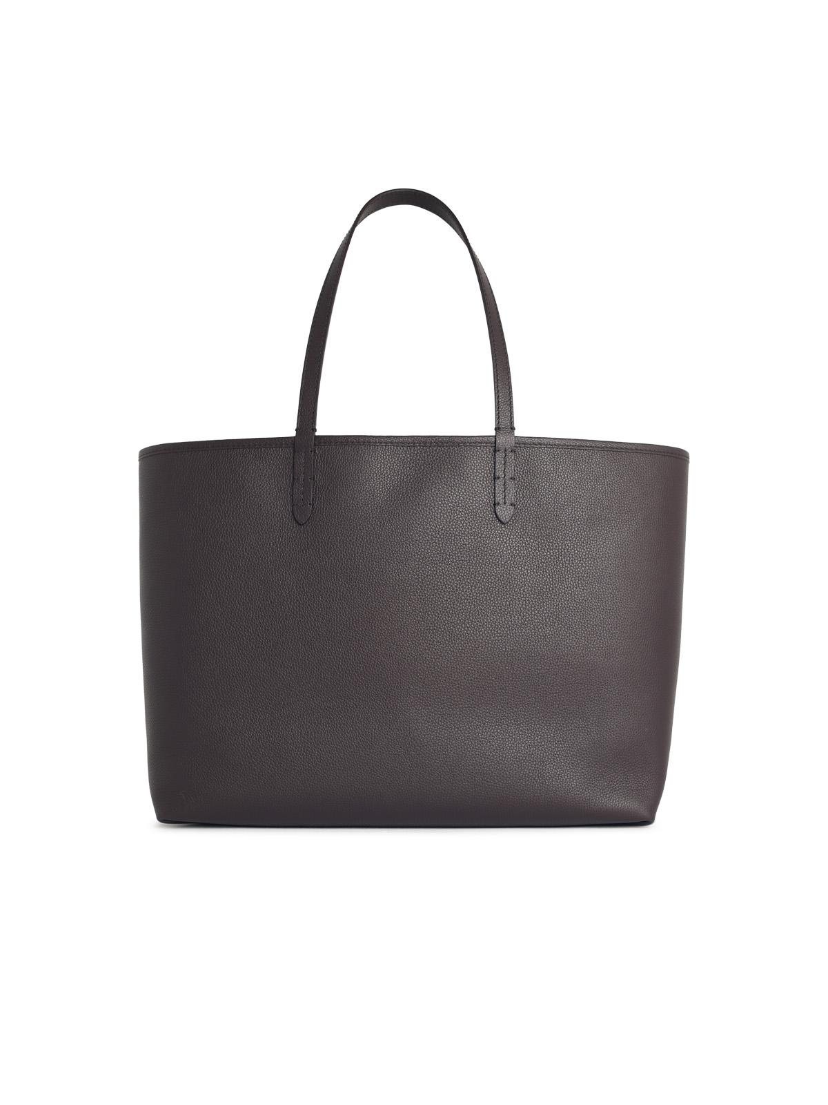Burberry 'Tote Bloomsbury' Medium Reversible Brown Leather 'Peat' Bag Women BURBERRY