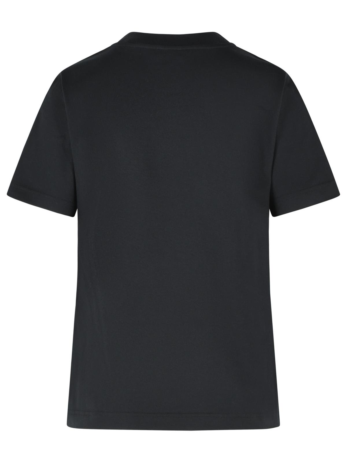 Burberry 'Frankie' Black Cotton T-Shirt Women BURBERRY
