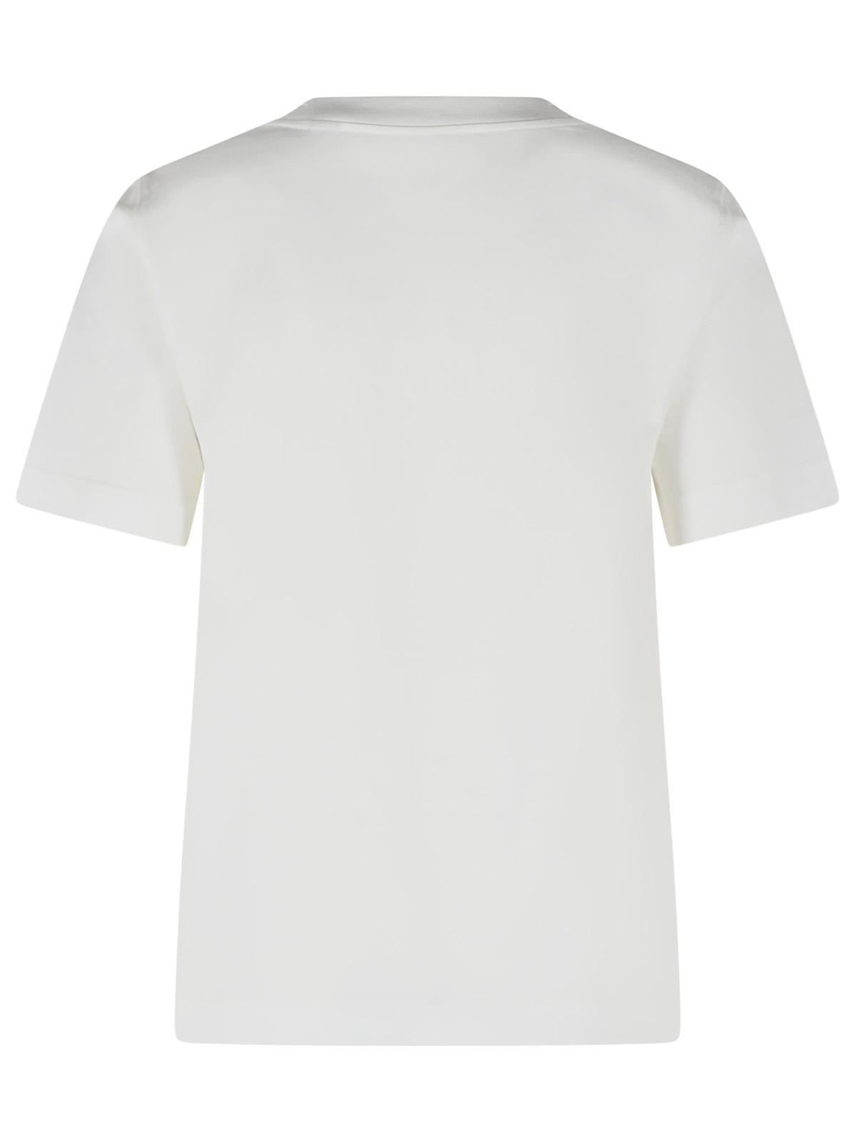 Burberry White Cotton T-Shirt Women BURBERRY