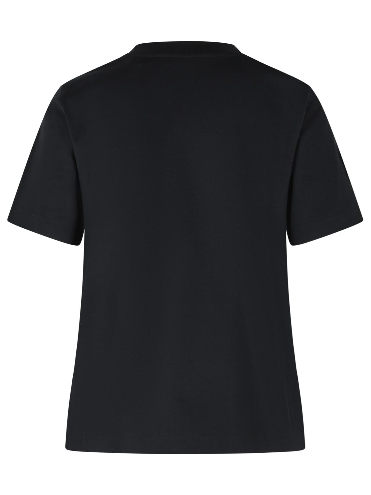 Burberry Black Cotton T-Shirt Women BURBERRY