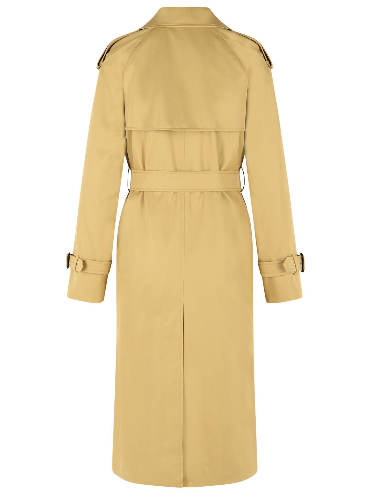 Burberry Long Beige Cotton 'Castleford' Trench Coat Women BURBERRY