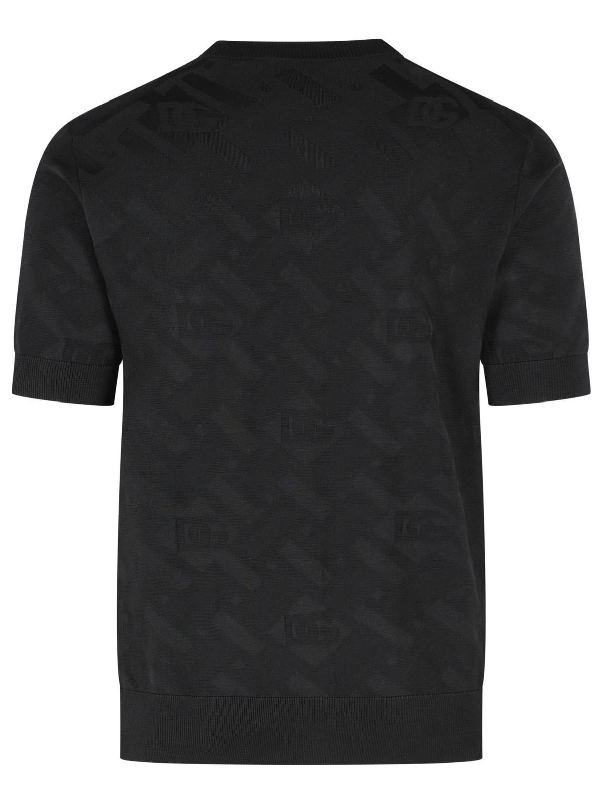 Dolce & Gabbana Black Silk Sweater Men DOLCE & GABBANA