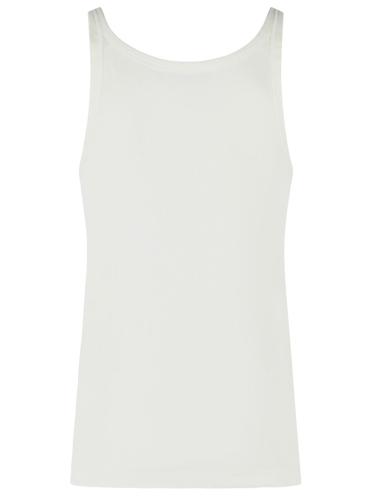 Dolce & Gabbana Ivory Cotton Tank Top Men DOLCE & GABBANA