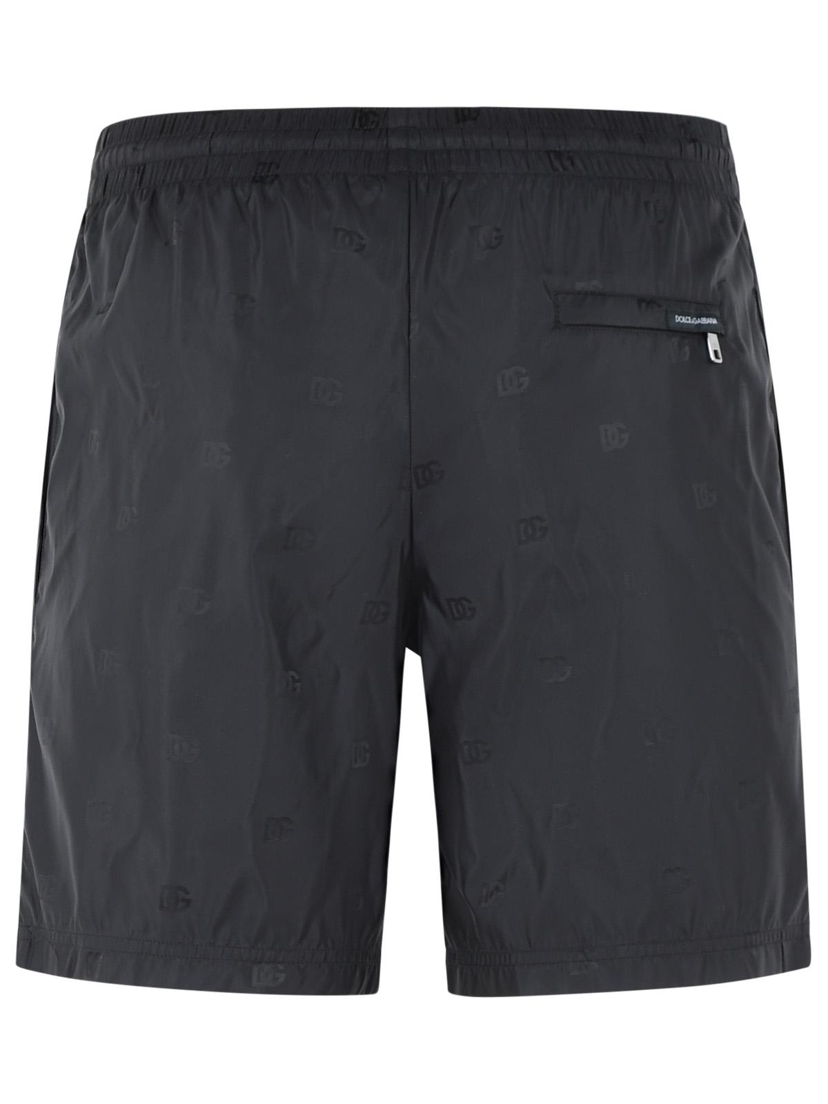 Dolce & Gabbana Black Polyamide Swimsuit Men DOLCE & GABBANA