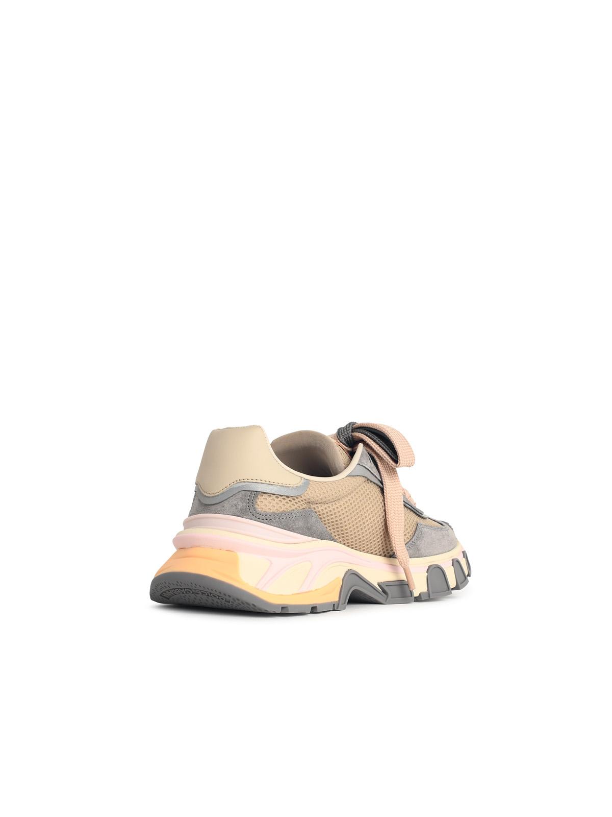 Dolce & Gabbana 'Airmaster' Sneakers In Beige And Grey Fabric And Leather Women DOLCE & GABBANA