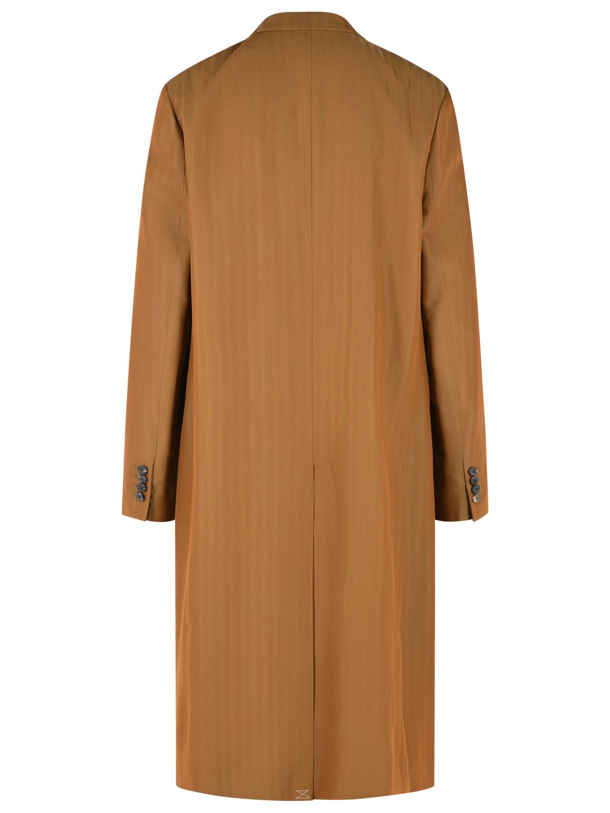 Dries Van Noten 'Rosie' Brown Wool Blend Coat Men DRIES VAN NOTEN