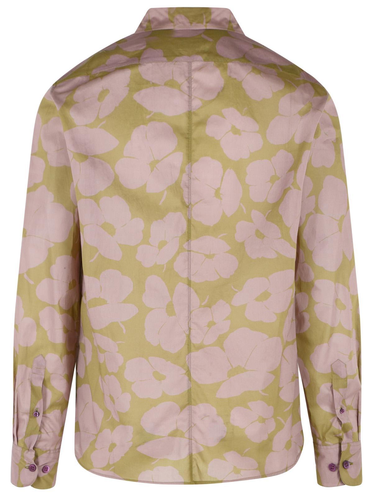 Dries Van Noten Green Cotton Shirt Men DRIES VAN NOTEN