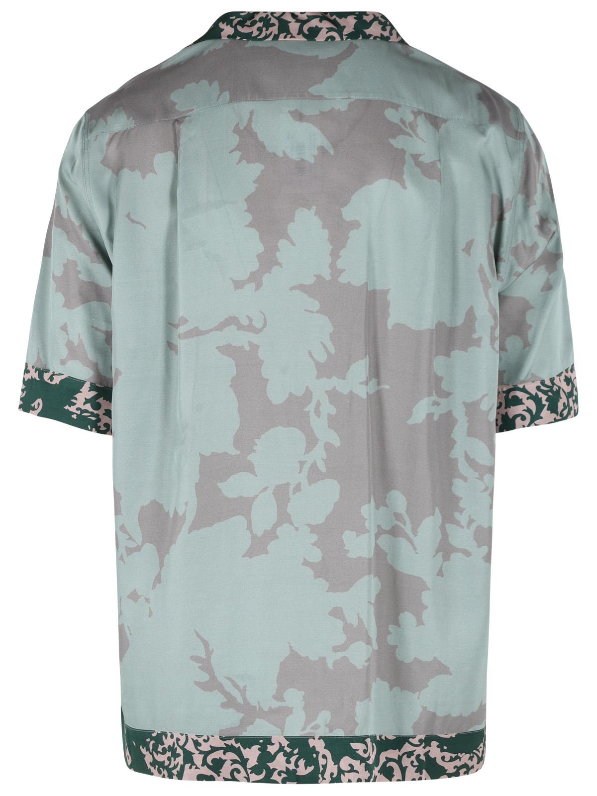 Dries Van Noten 'Carltone' Green Viscose Shirt Men DRIES VAN NOTEN