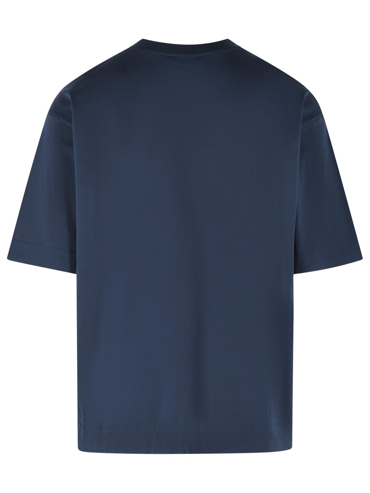 Dries Van Noten 'Heso' Navy Cotton T-Shirt Men DRIES VAN NOTEN
