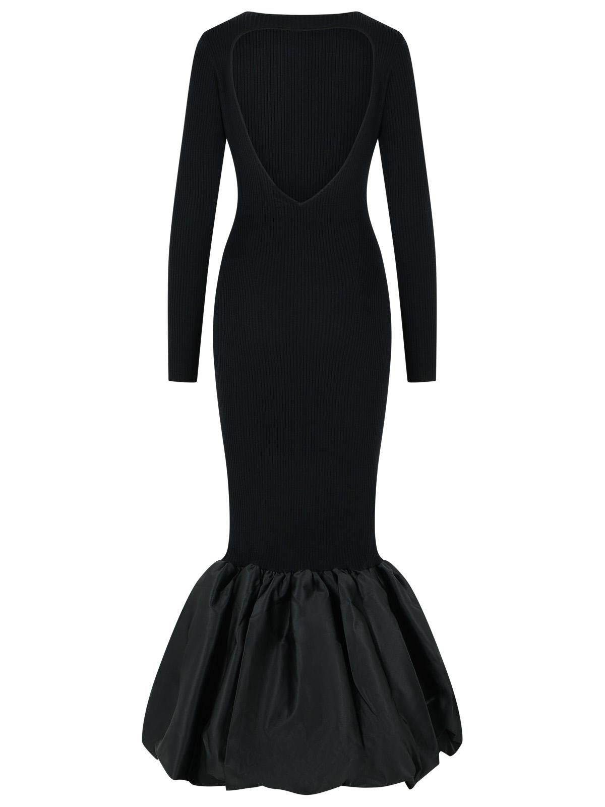Rotate Long Dress In Black Viscose Blend Women ROTATE