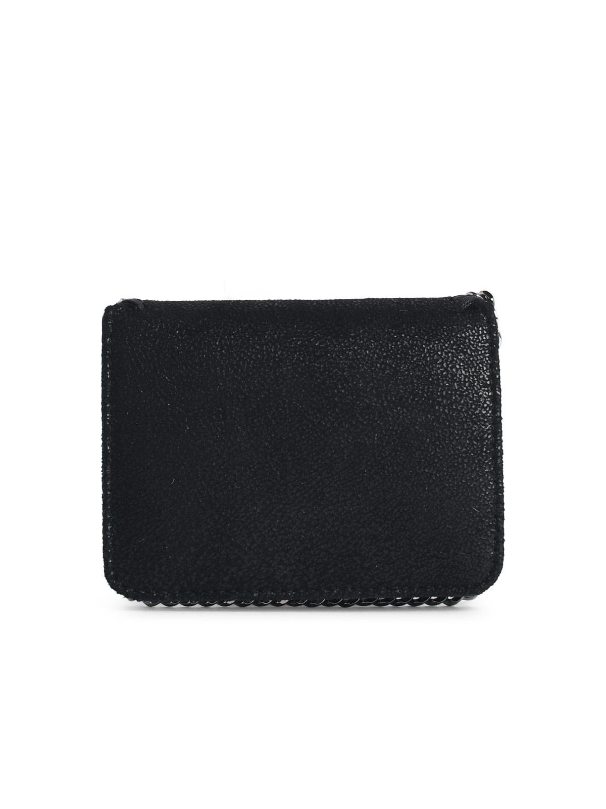 Stella Mccartney 'Bi-Fold Falabella' Wallet In 'Shaggy Deer' Black Women STELLA MCCARTNEY