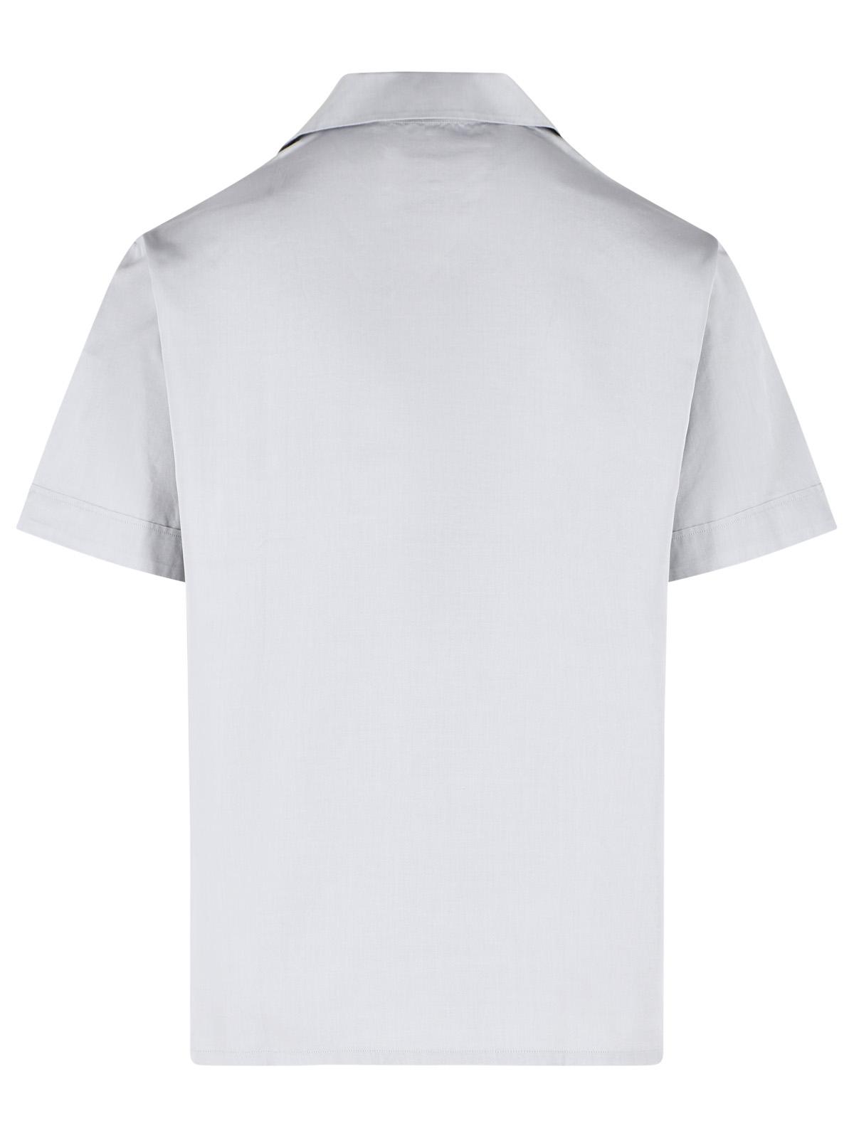 Maison Margiela Cotton Shirt With Grey Bowling Collar Men MAISON MARGIELA