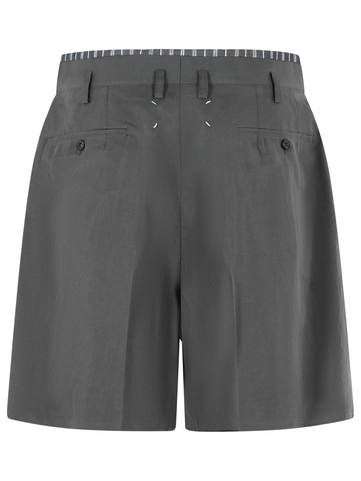 Maison Margiela Grey Cotton Blend Bermuda Shorts Men MAISON MARGIELA