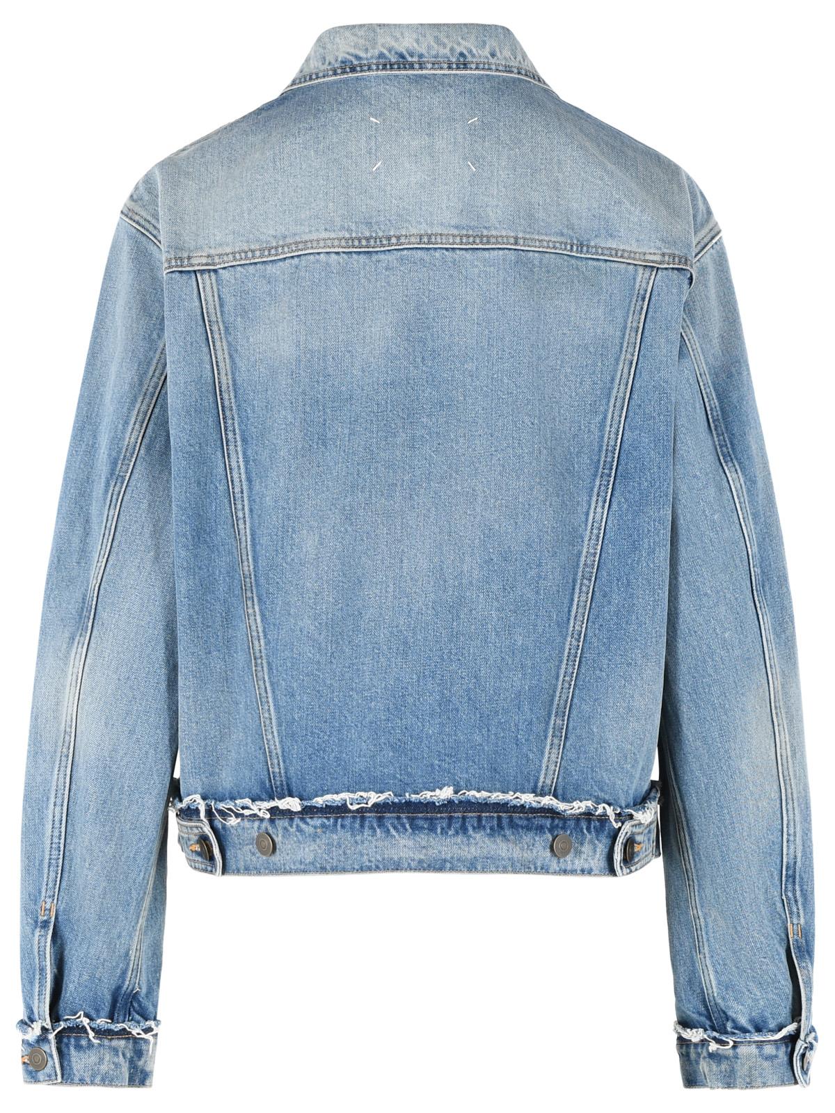 Maison Margiela Light Blue Cotton Jacket Women MAISON MARGIELA