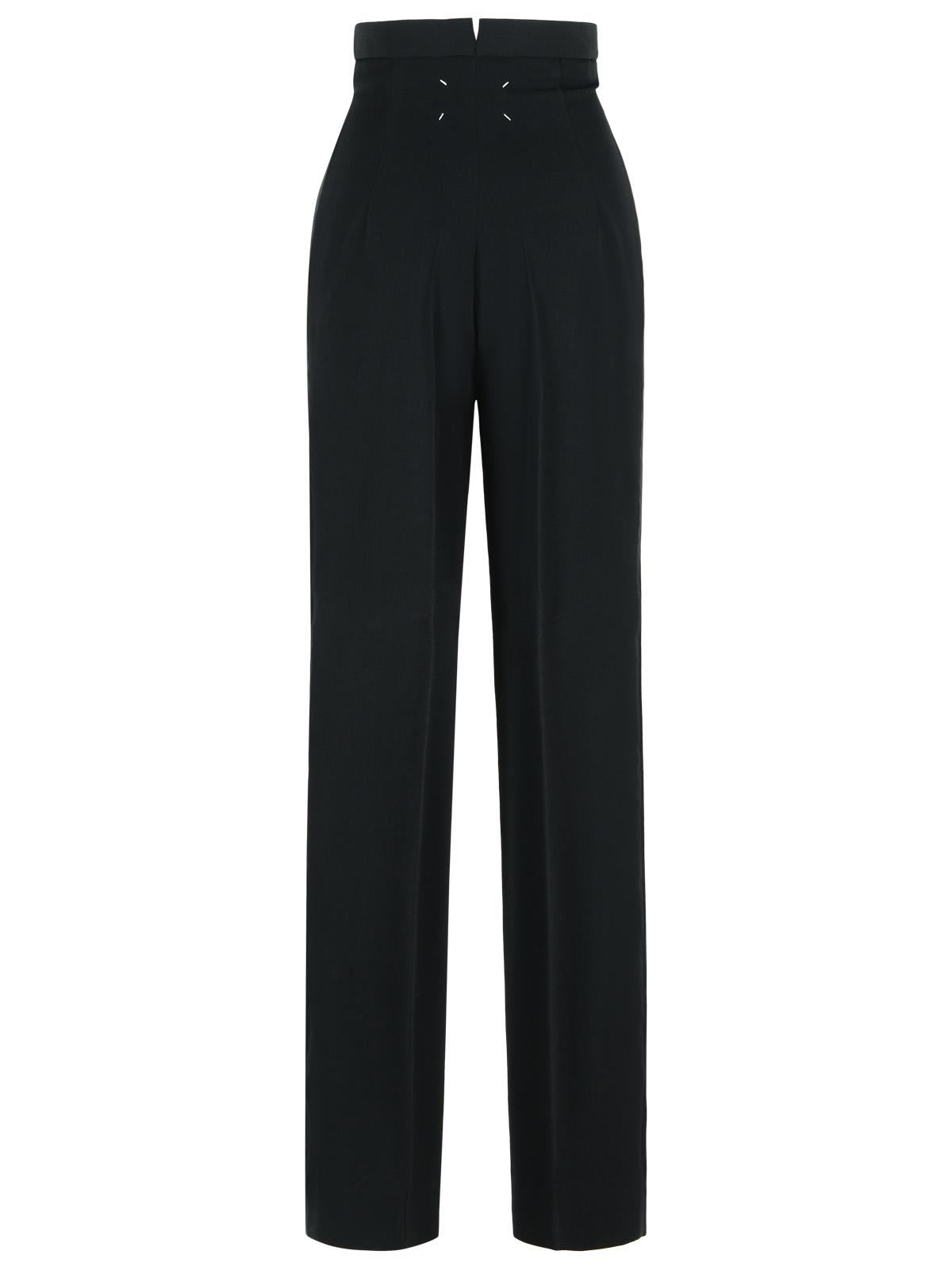 Maison Margiela Black Wool Pants Women MAISON MARGIELA
