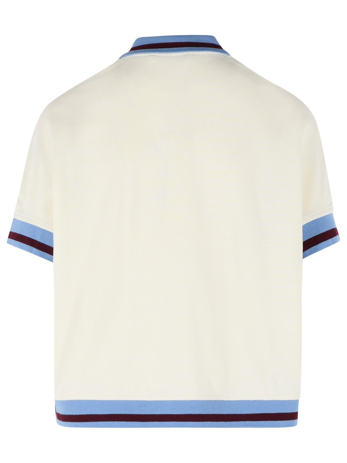 Marni Ivory Cotton Polo Shirt Women MARNI