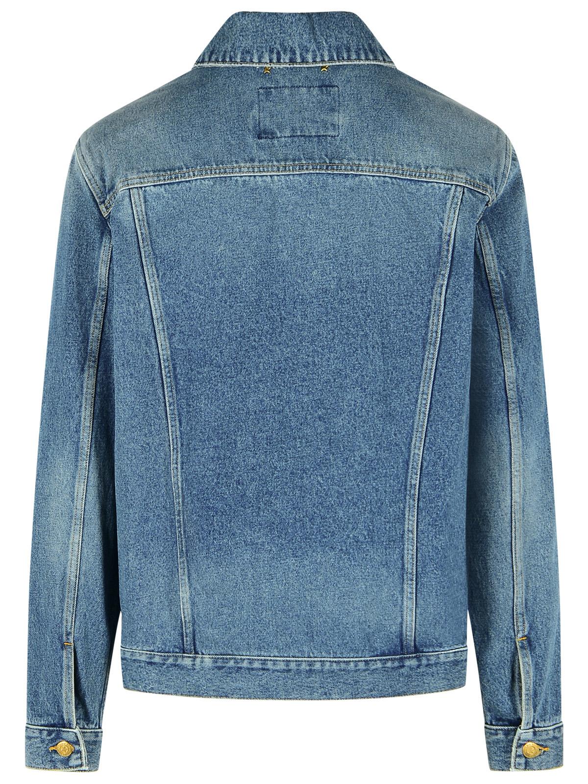 Golden Goose Blue Cotton Denim Jacket Men GOLDEN GOOSE