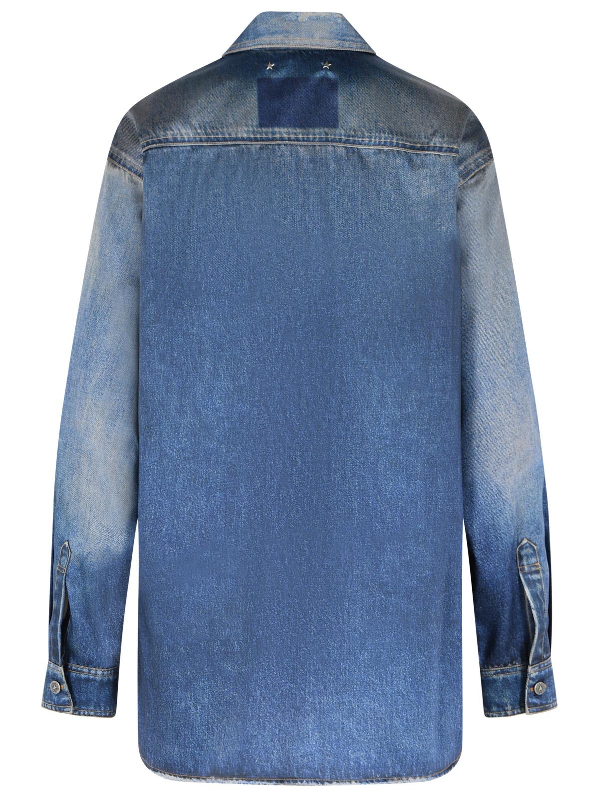 Golden Goose 'Patty' Blue Polyester Shirt Women GOLDEN GOOSE