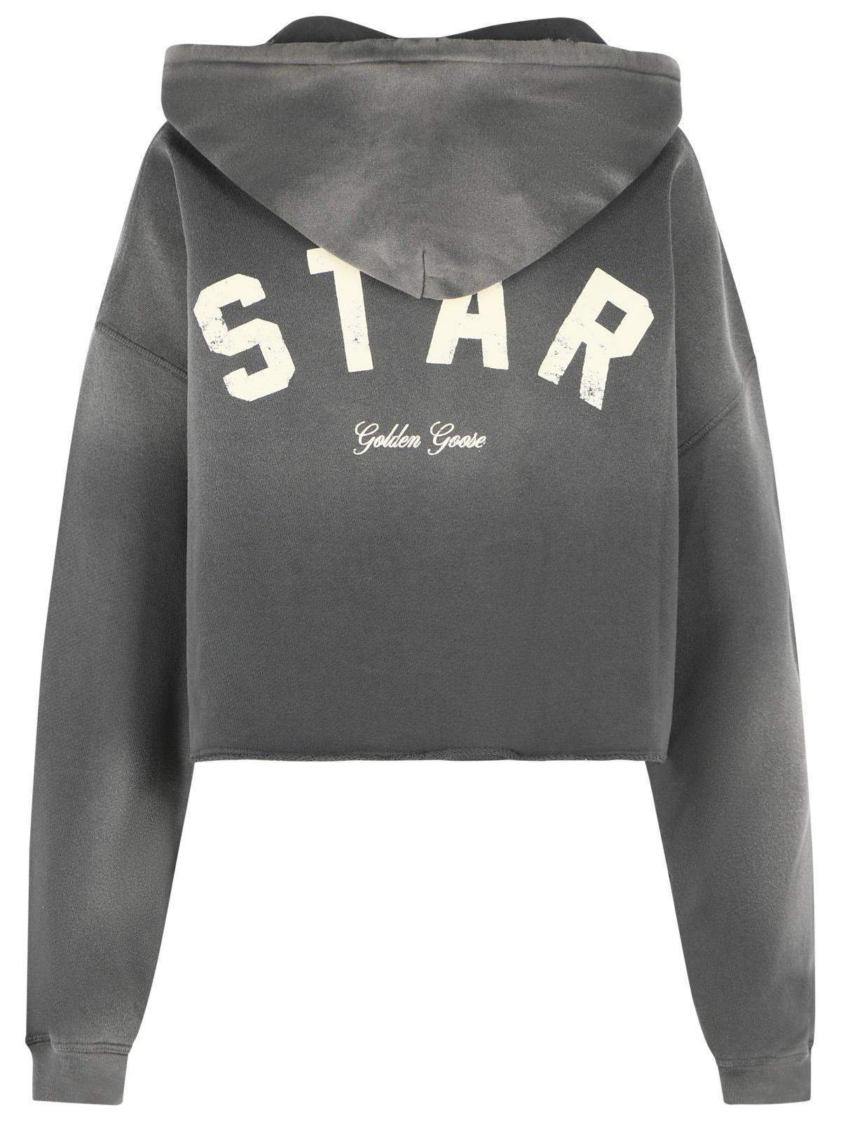 Golden Goose 'Star' Grey Cotton Sweatshirt Women GOLDEN GOOSE