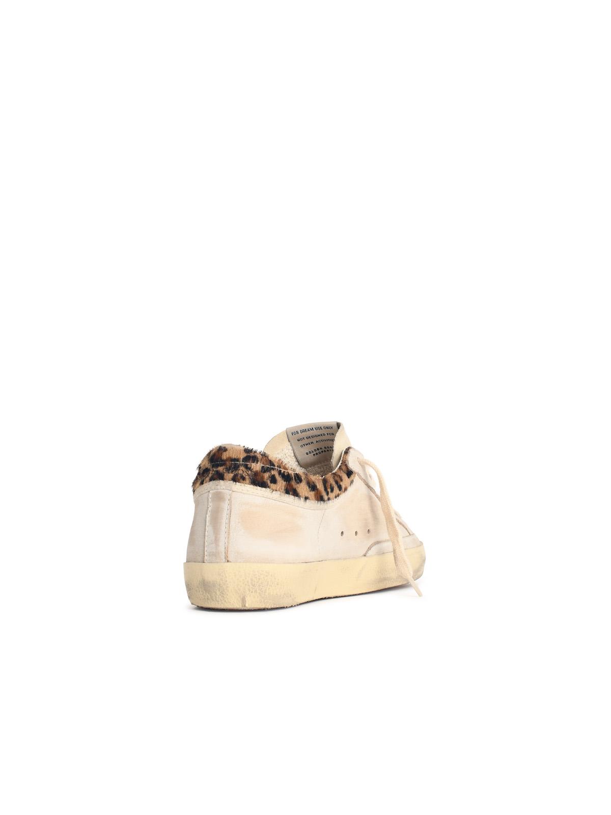 Golden Goose 'Super-Star' White And Beige Leather Sneakers Women GOLDEN GOOSE