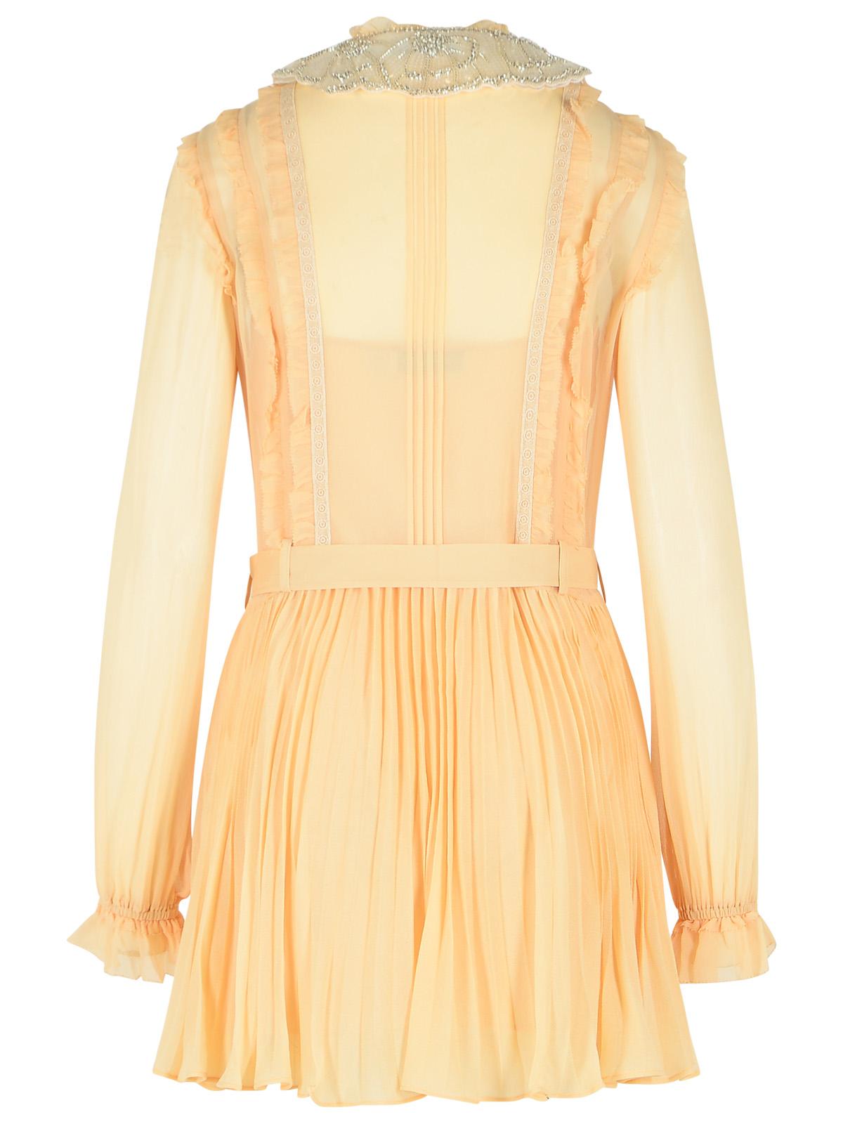 Self Portrait Cream Viscose Mini Dress Women SELF-PORTRAIT