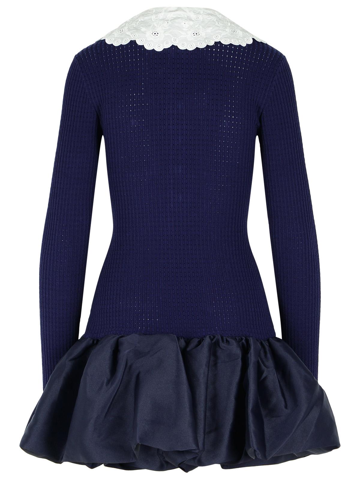 Self Portrait Navy Viscose Dress Women SELF-PORTRAIT