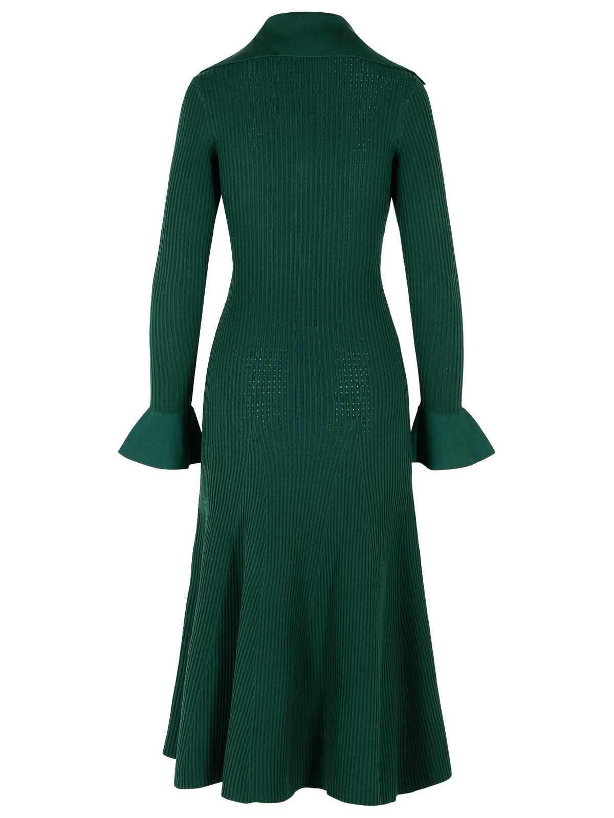Self Portrait 'Keyhole' Dress In Green Viscose Blend Women SELF-PORTRAIT